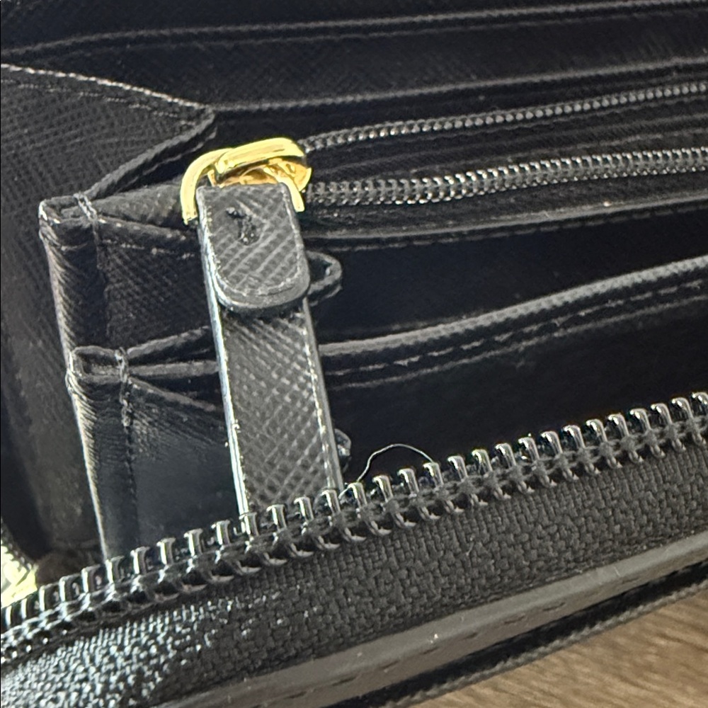 Kate Spade Black Glitter Zip Wallet - Picture 12 of 16